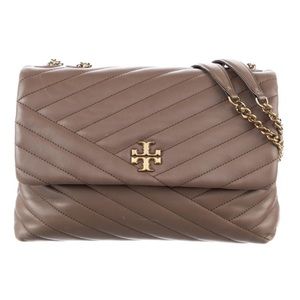 Tory Burch Leather Shoulder Quilted Bag Chain Neutral adjustable strap